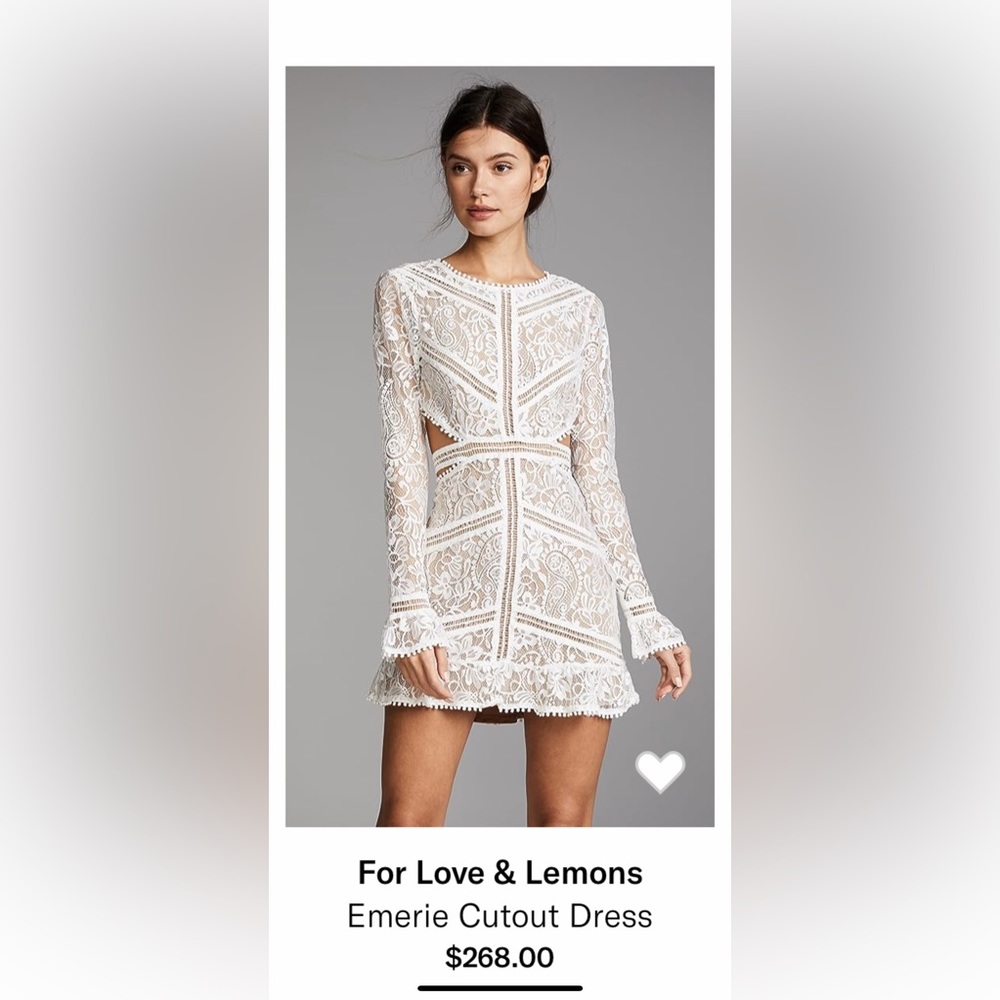 For Love and Lemons- Emerie cutout dress